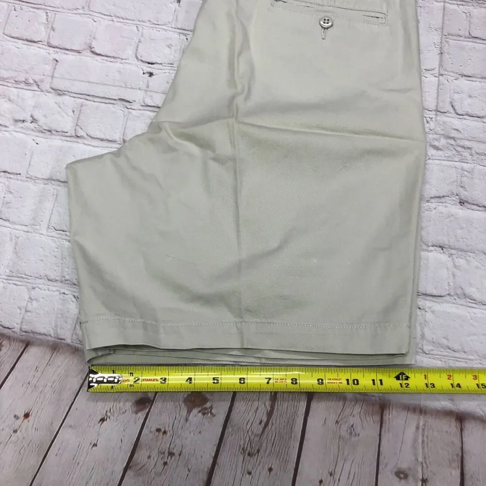 NWT Dockers Men Weathered Gab Pleated Chino Cotton Shorts Size 38 M125 -29